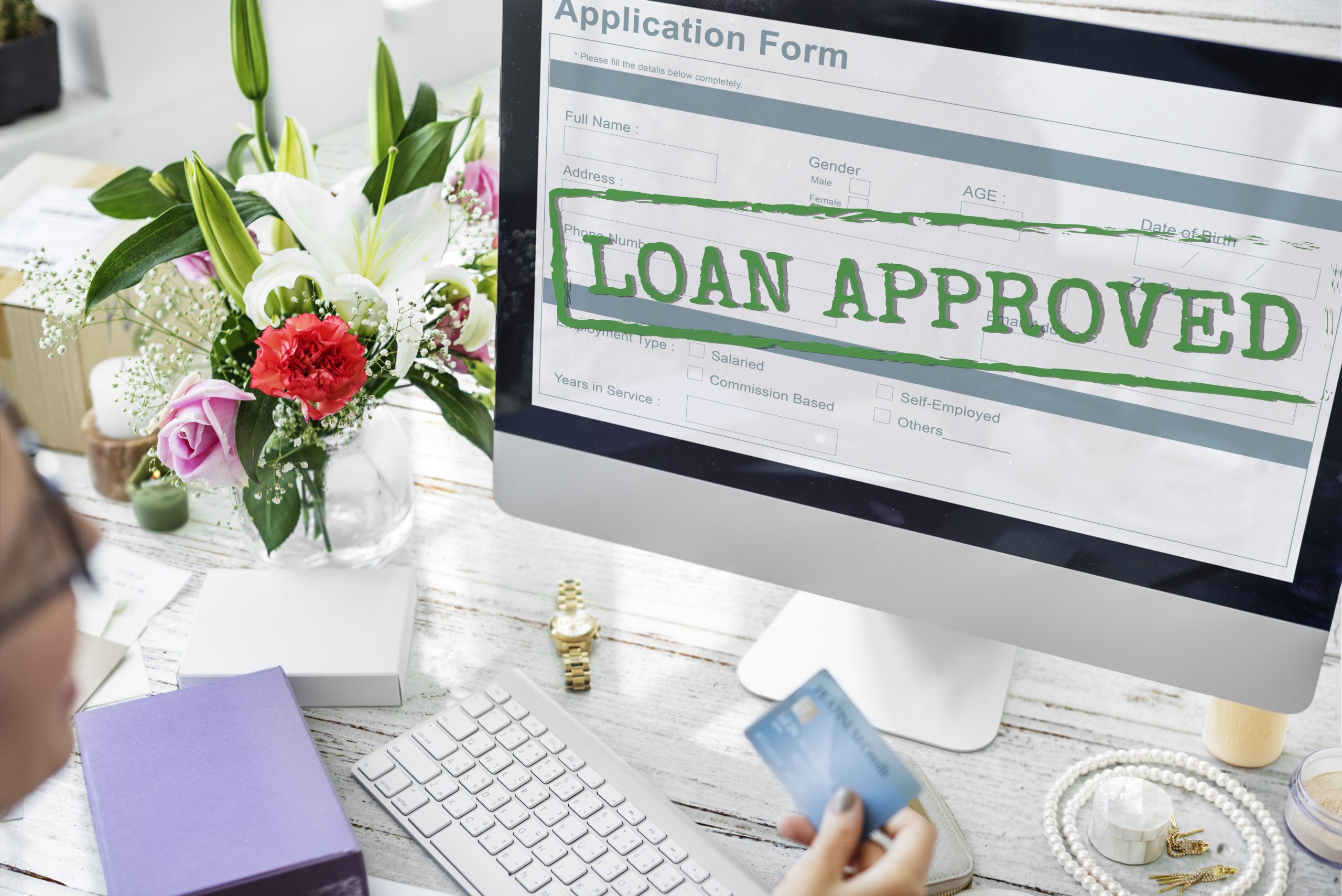 Loan Approved Application Form Concept loan